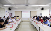 校党委书记褚光荣一行到天美传媒
调研